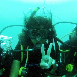At 10, she is the world's youngest scuba diver