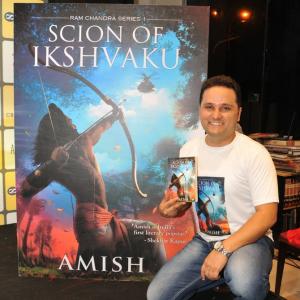 Amid cries of Jai Shri Ram, Amish launches his latest book