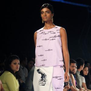 Hands up! Quirky, funky designs at LFW