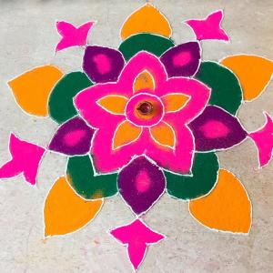 Readers share their Rangoli pics!