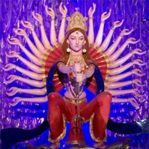 #PujaPics: Have you seen a Durga idol so beautiful?
