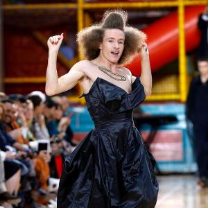 OMG! Men in gowns at the London Fashion Week