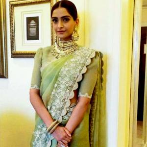 StyleDiaries: Sonam's sari made us go green with envy