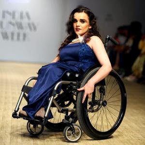 She's the world's first fashion model on a wheelchair