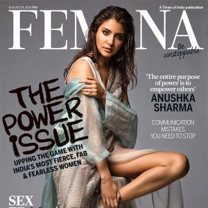 Insanely SEXY! Anushka shows off bare leg on mag cover