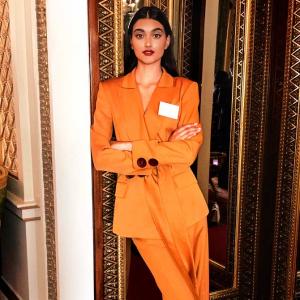 What was this Indian model doing at Buckingham Palace?