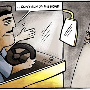 An accidental lesson on unsafe roads