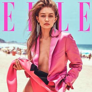 Pretty in pink! Gigi Hadid goes bold for Elle