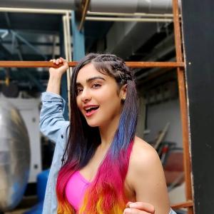 Will you try Adah Sharma's bold tricolour hair?