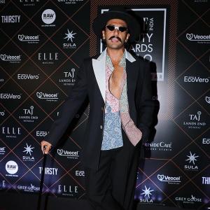 WATCH: Ranveer bares chest, hits a six!