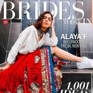 Alaya slays as modern bride in her mom's lehenga