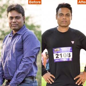 How I lost 20 kg by running and fasting