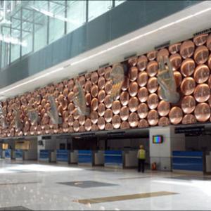 The New Delhi Airport terminal