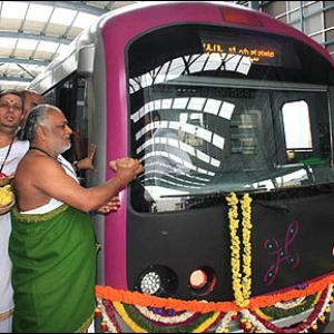 IMAGES: Bengaluru's swanky metro rail starts service