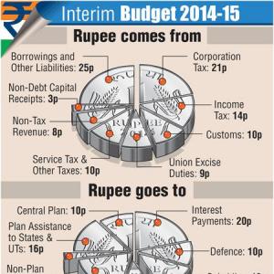 Infographics: How the rupee comes and goes in a budget