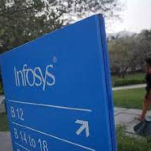 Infosys shares reverse gains to end lower