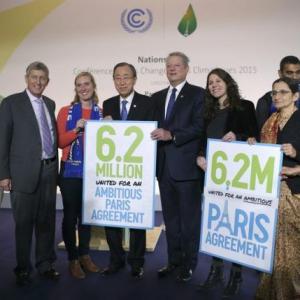 Ambition of Paris climate talks rises by half a degree