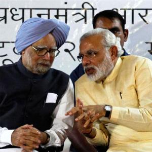 Modi and Manmohan: After one year, spot the differences