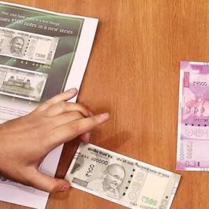 When did printing of Rs 2,000 notes actually begin?