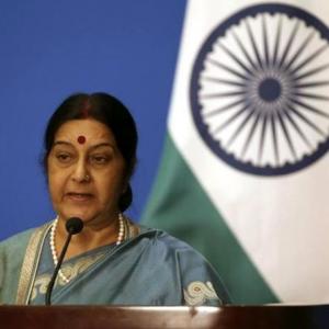 Livid Sushma asks Amazon to apologise for insulting Indian flag