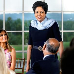 Nooyi, Banga attend Trump's power dinner for top CEOs
