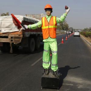 Road construction firms go hi-tech; plan to use robotic flagmen