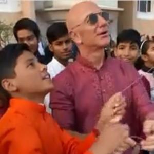 When Jeff Bezos flew a kite in India