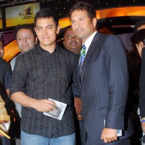Pix: When Aamir met Sachin Tendulkar