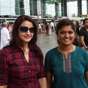Spotted: Tamil actress Sonia Agarwal in Bangalore