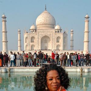 PIX: Oprah visits the Taj Mahal
