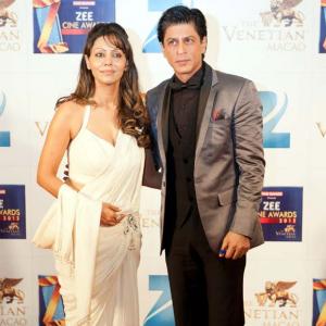 PIX: Shah Rukh, Gauri attend Zee Cine awards in Macau