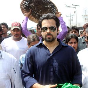 PIX: Emraan Hashmi visits Mumbai's Haji Ali