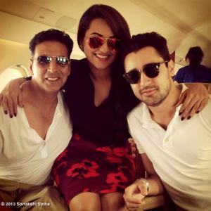 PHOTO: Sonakshi joins Akshay and Imran for OUATIMD madness