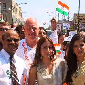 Soha Ali Khan flags off India Independence Day Parade in Chicago