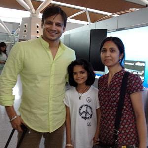 Spotted: Vivek Oberoi at Delhi airport