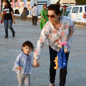 SPOTTED: Neelam and her ADORABLE daughter Ahana