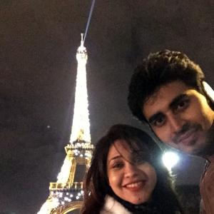 PIX: TV actors Yash, Amrapali visit Paris