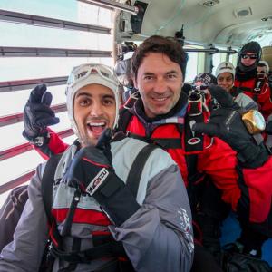 PIX: Sidharth goes sky diving in New Zealand