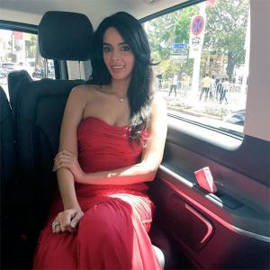 Cannes 2016: Mallika looks elegant in red on Day Two