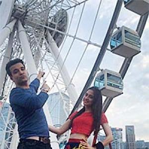 PIX: Aamir-Sanjeeda's fun Hong Kong holiday