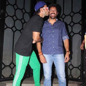 Why is Ranveer Singh kissing Kabir Khan?