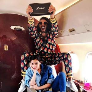 Just what do Bollywood stars do on a flight?