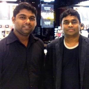 What is A R Rahman doing at a Dubai mall?