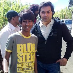 What was Bobby Deol doing in the sugar fields?