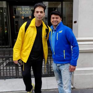 What was Karan Johar doing in London?
