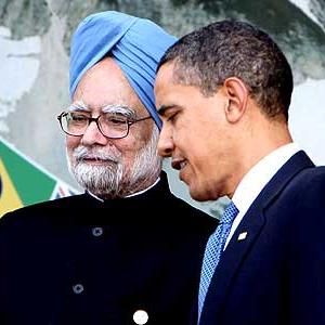 Manmohan Singh at the G-8 summit