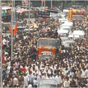 Pix: Andhra Pradesh pays homage to YSR