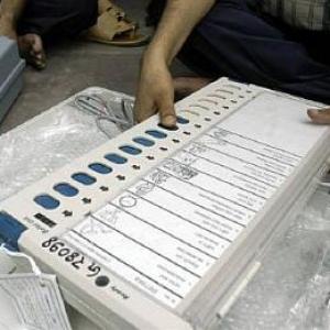 Row erupts after EVM in MP just votes for BJP