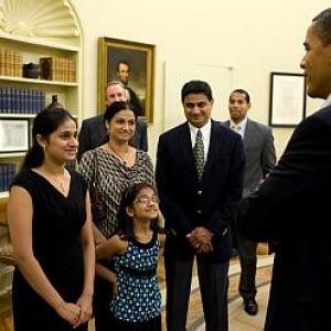Obama meets Spelling Bee winner Kavya Shivshankar