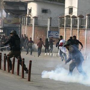 PIX: Muharram procession in Srinagar turns violent; 5 injured